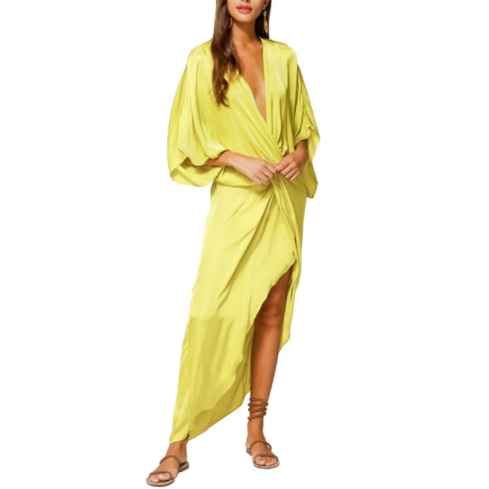 Young Fabulous & Broke Siren Twist Maxi Dress in ZEST - Picture 3 of 6
